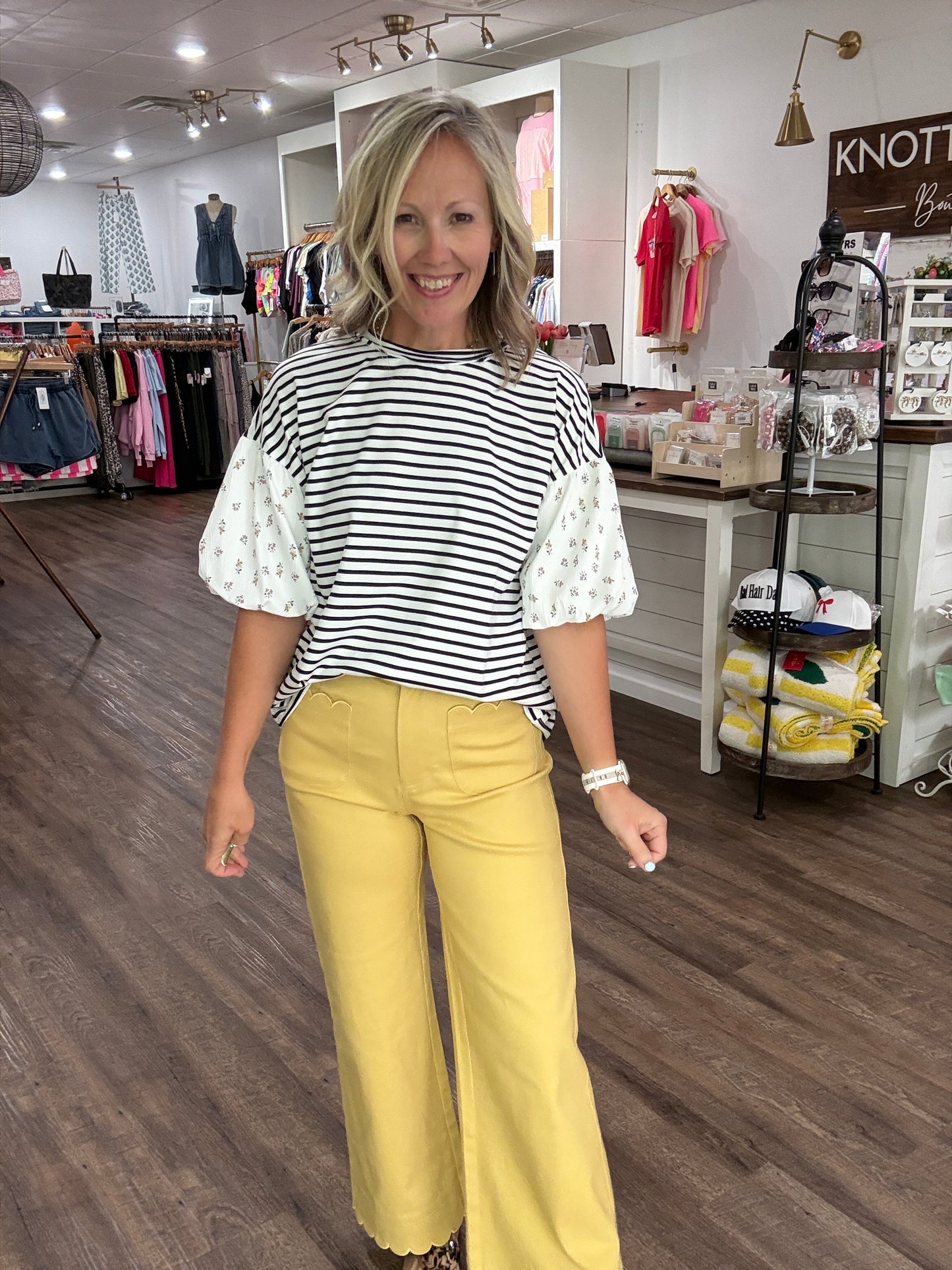 Scallop Society Pant- Yellow