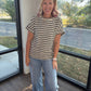 Evergreen Stripes Top