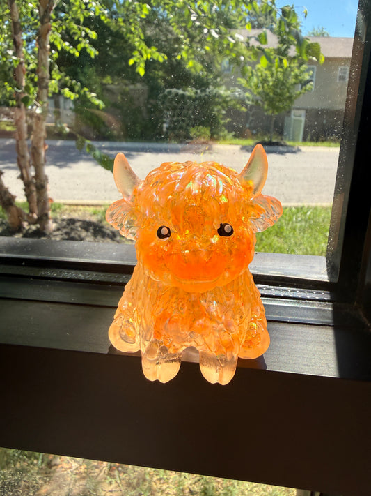Highland Cow Squish- Orange