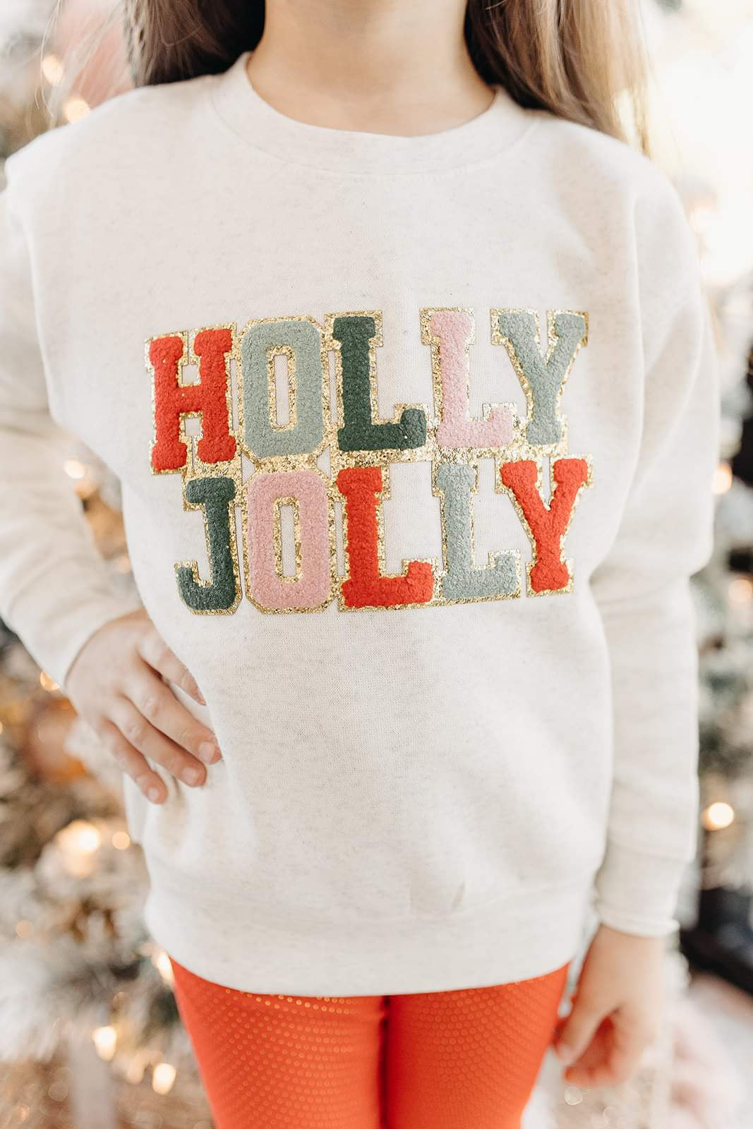 Holly Jolly Patch Sweatshirt (Kids)