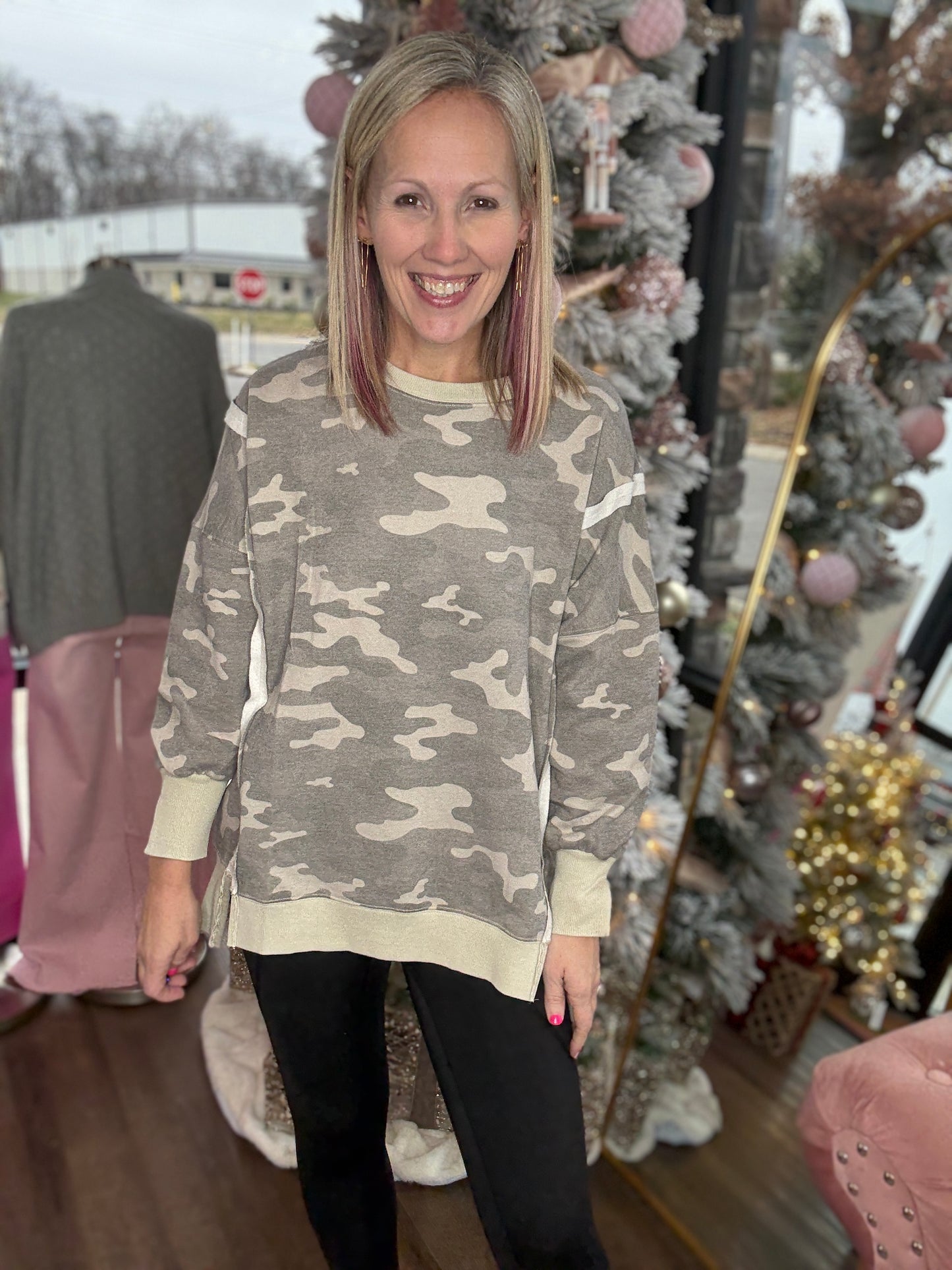 Camo Crew Pullover