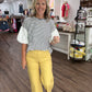 Scallop Society Pant- Yellow