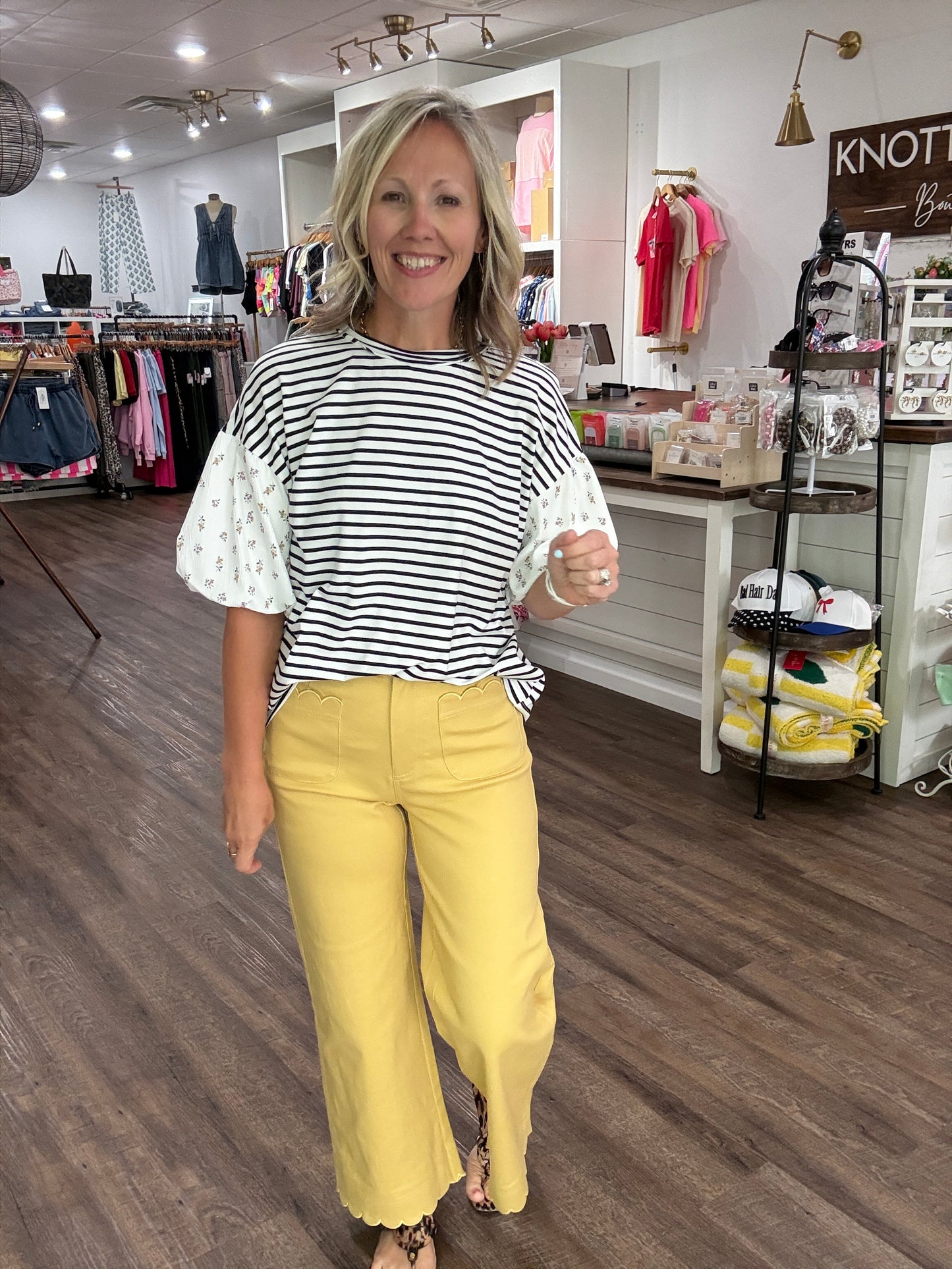 Scallop Society Pant- Yellow