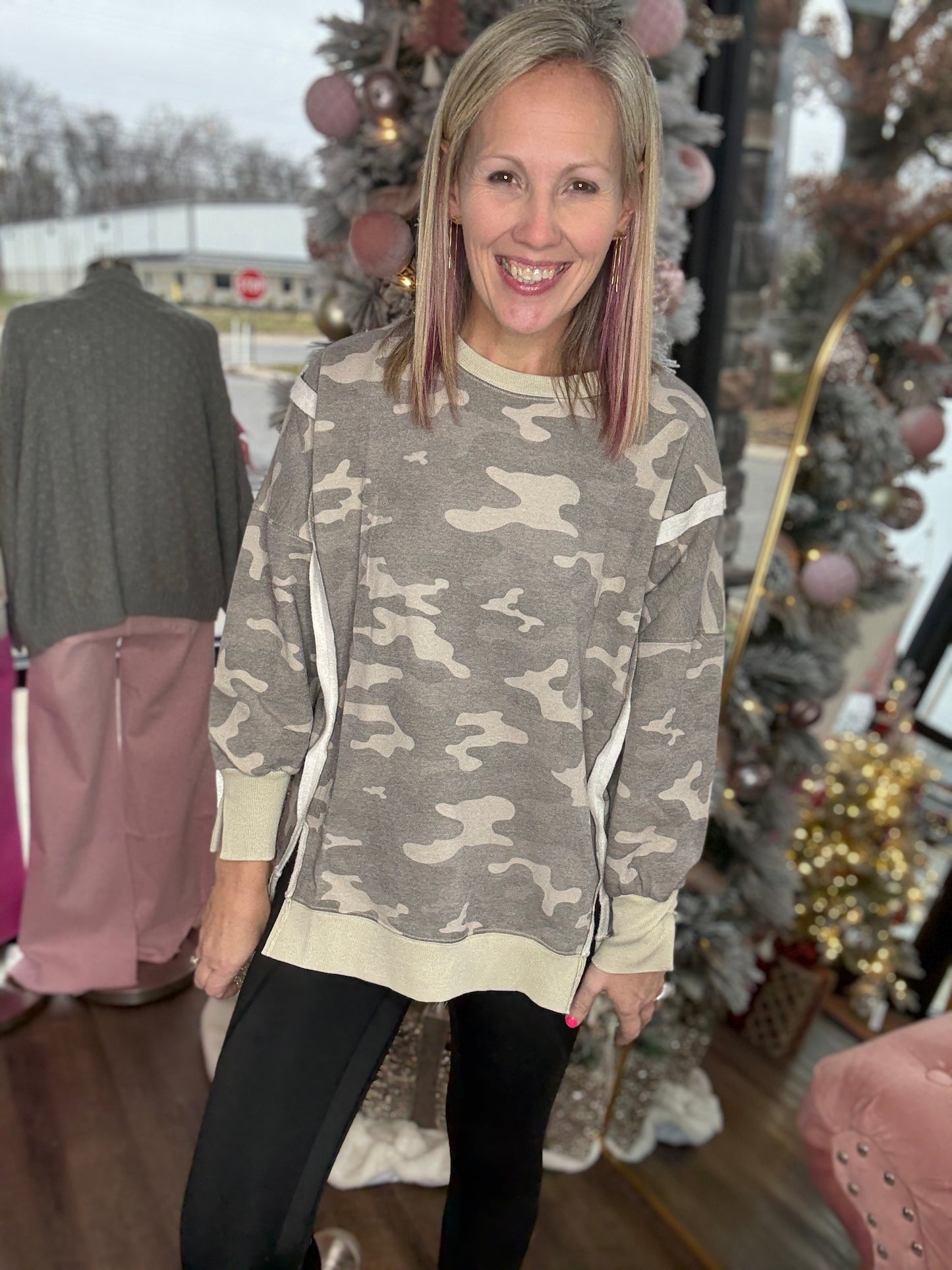 Camo Crew Pullover