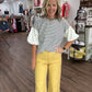 Scallop Society Pant- Yellow
