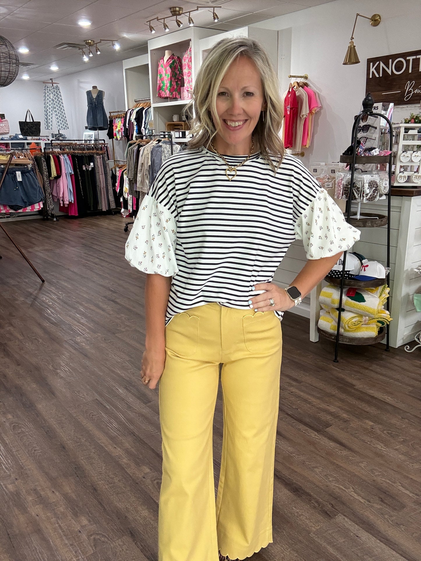 Scallop Society Pant- Yellow