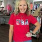 USA Patchwork Tee