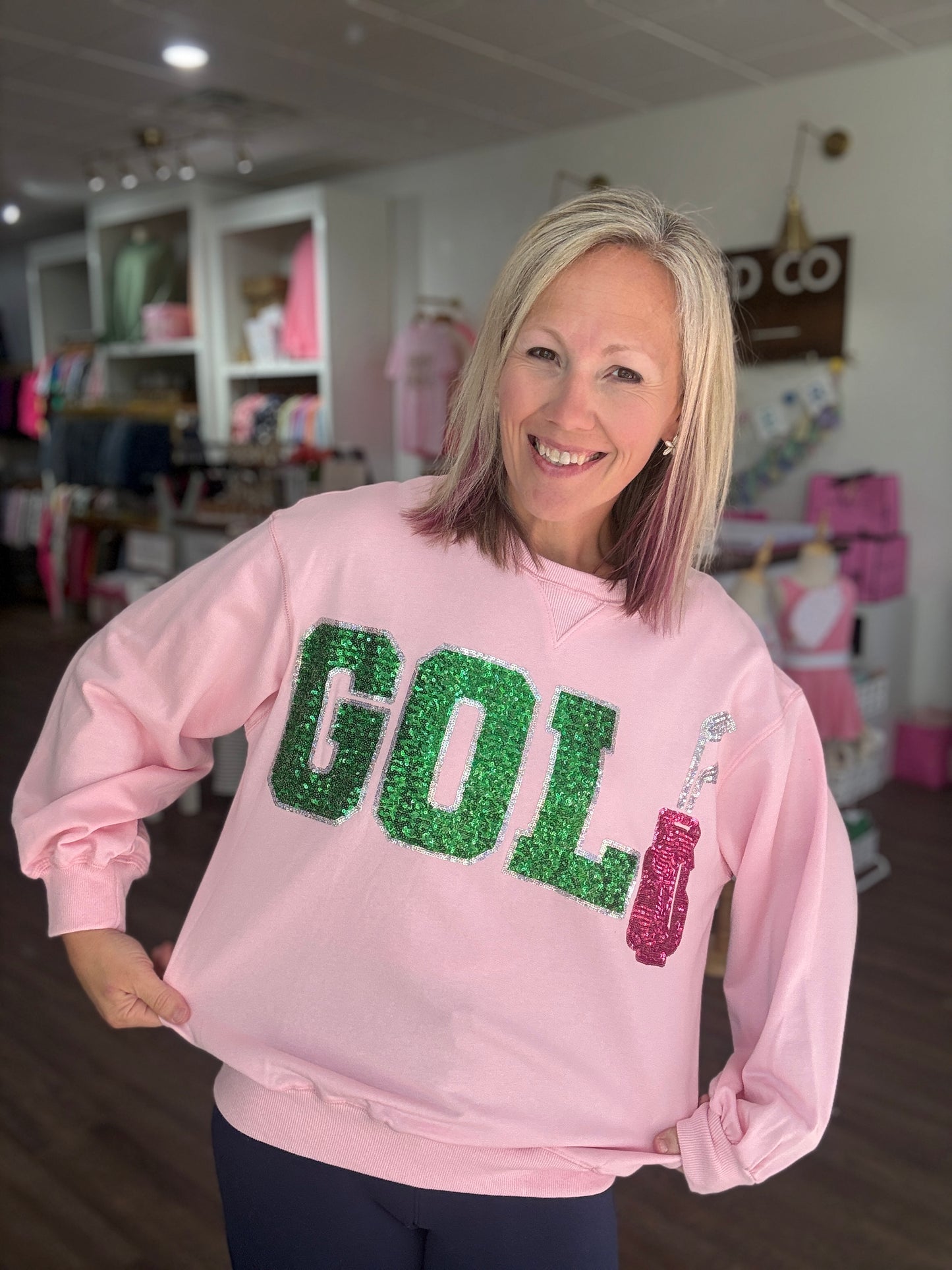 Par in Pink Sweatshirt