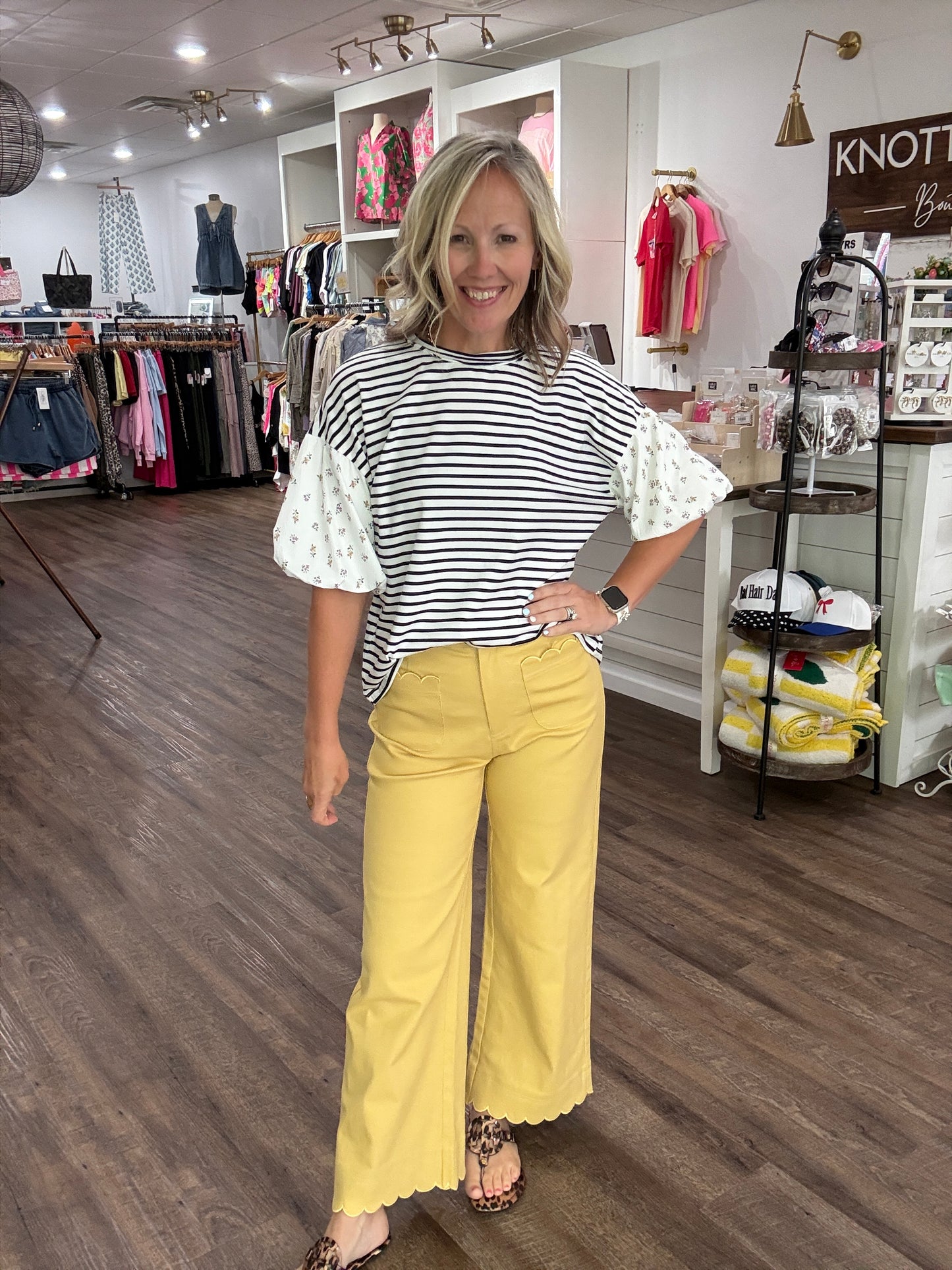 Scallop Society Pant- Yellow
