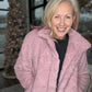 Candie Sherpa Jacket- Mauve