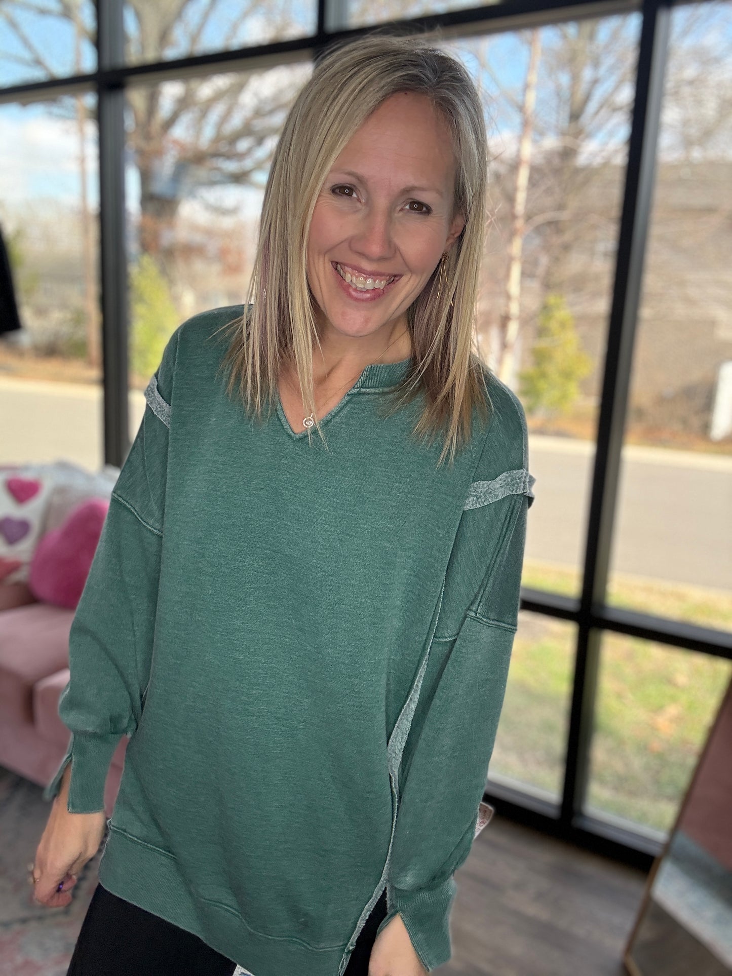 Comfy Cut Crew- Hunter Green