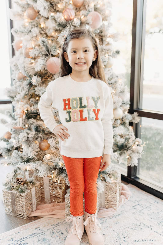 Holly Jolly Patch Sweatshirt (Kids)