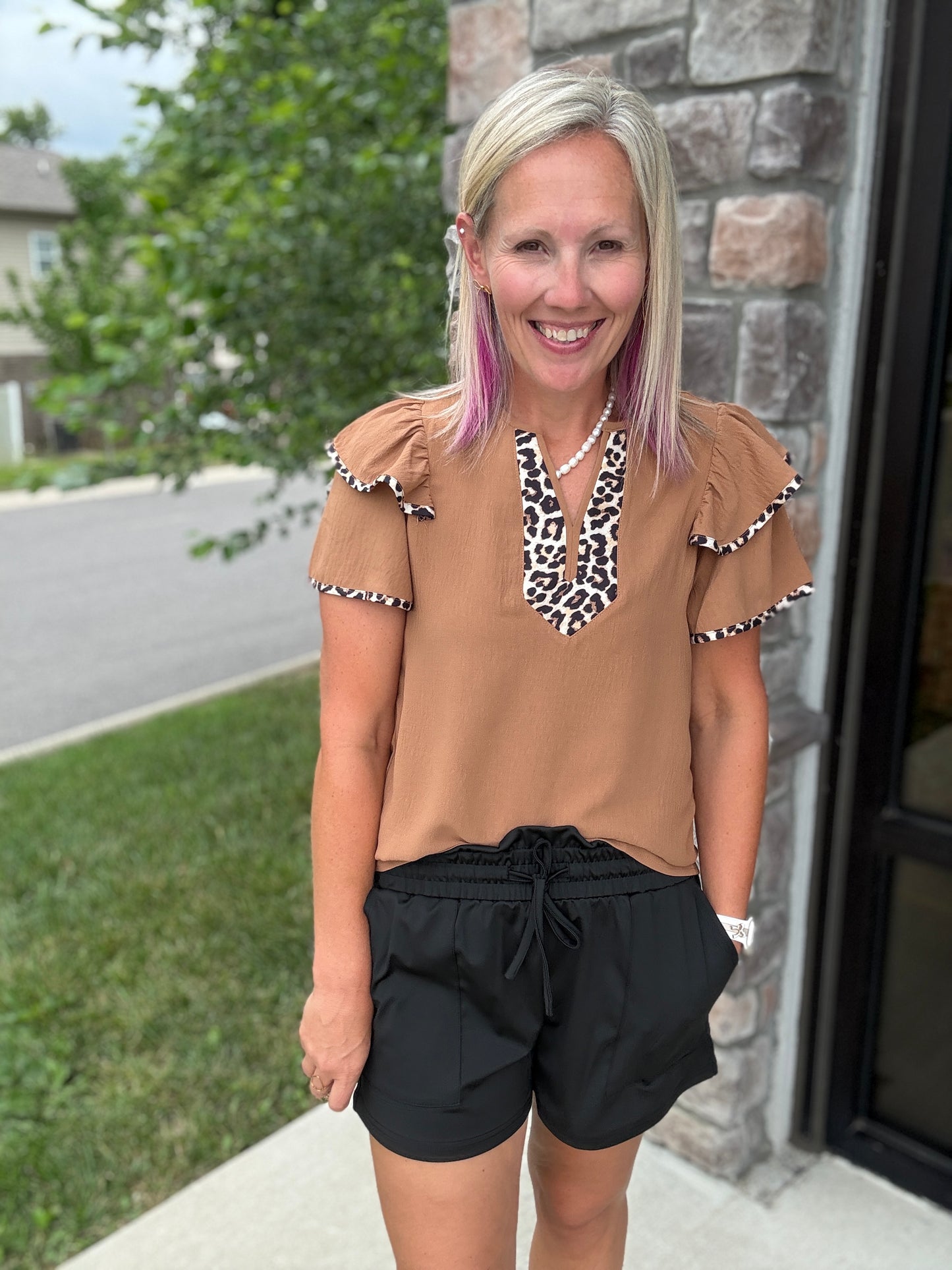 Wildly Chic Flutter Top