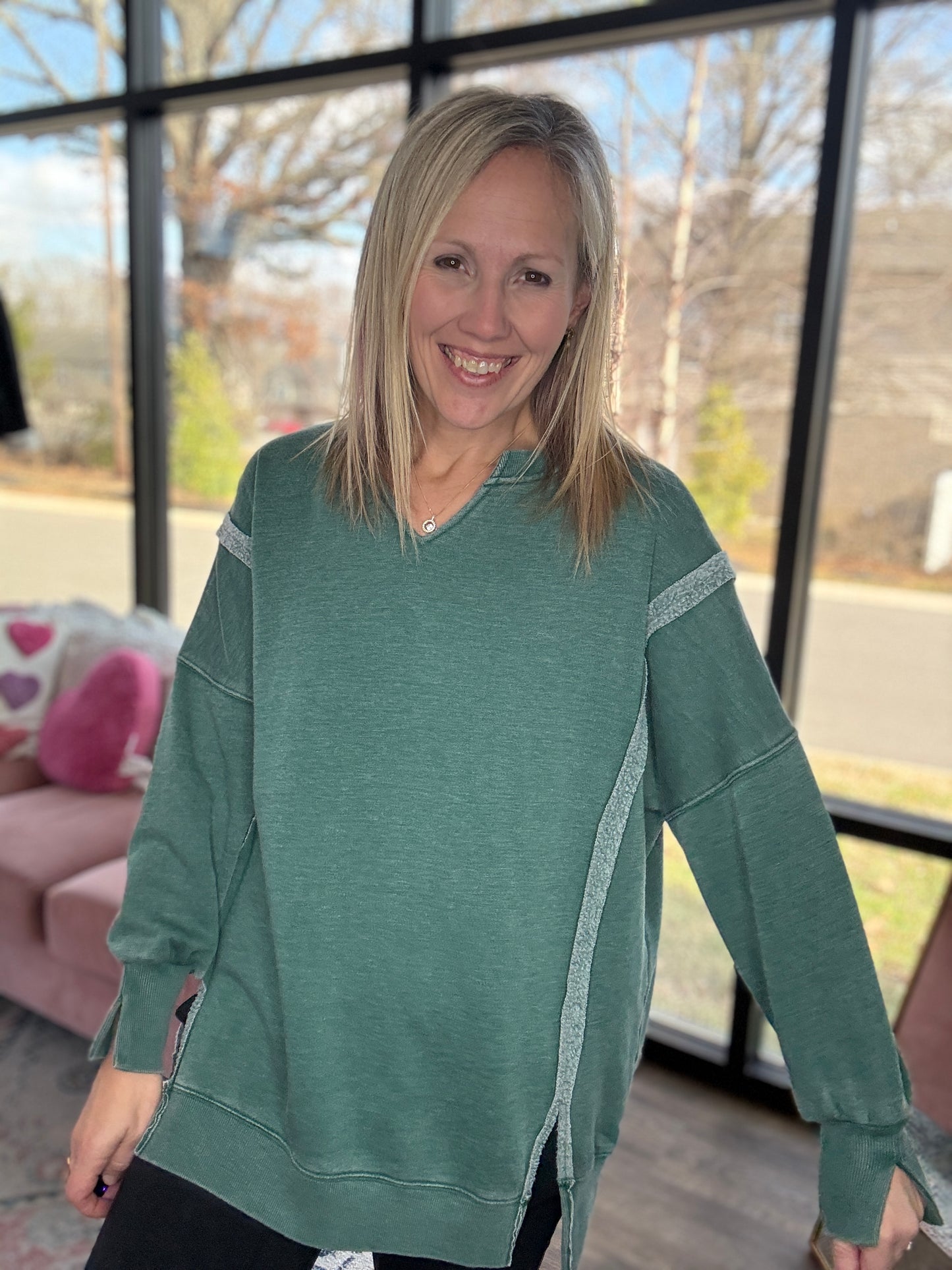 Comfy Cut Crew- Hunter Green