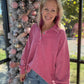 Berry Mineral Wash Pullover