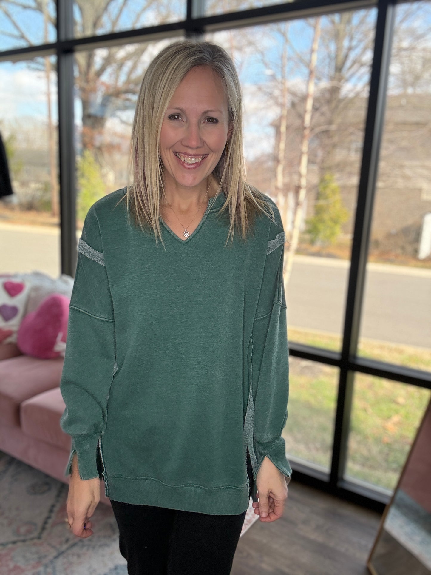 Comfy Cut Crew- Hunter Green