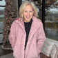 Candie Sherpa Jacket- Mauve