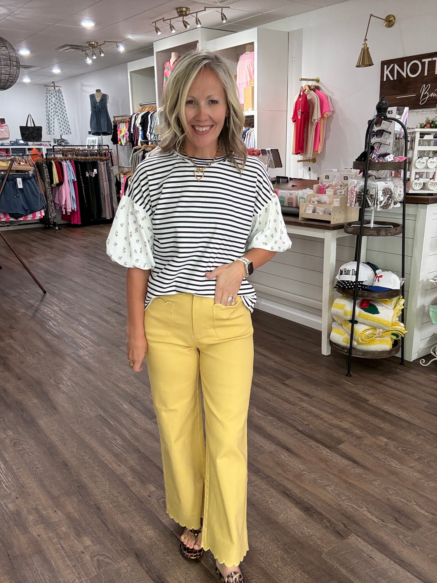 Scallop Society Pant- Yellow
