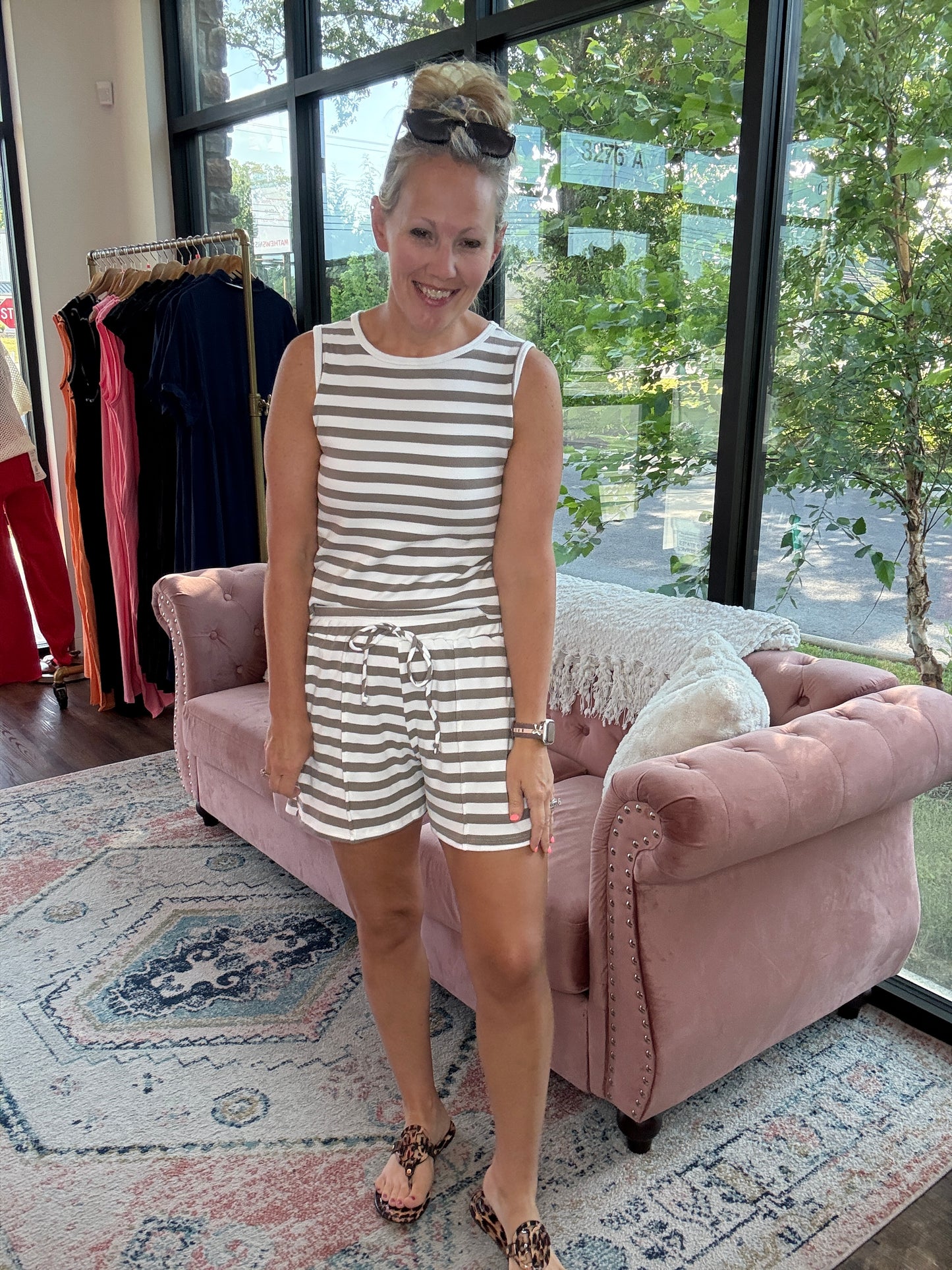 Haven Striped Set- Mocha