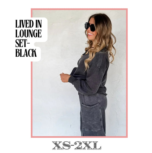Lived in Lounge Set- Black