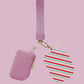 Double Wristlet- Candy Stripes