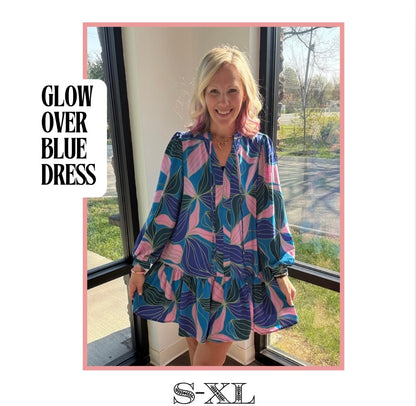 Glow Over Blue Dress