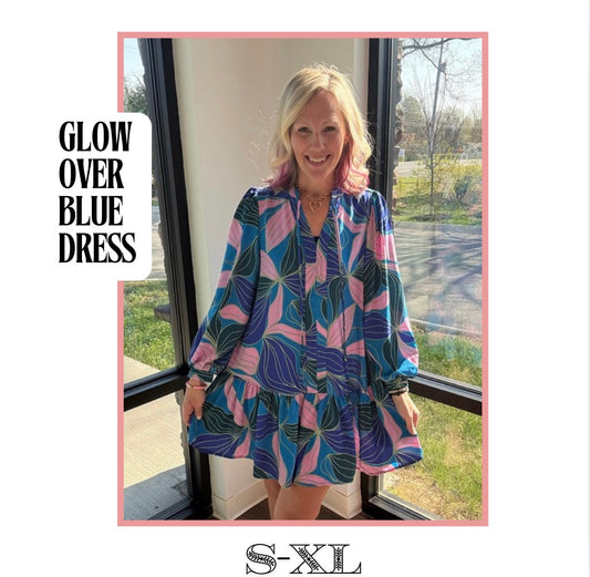 Glow Over Blue Dress
