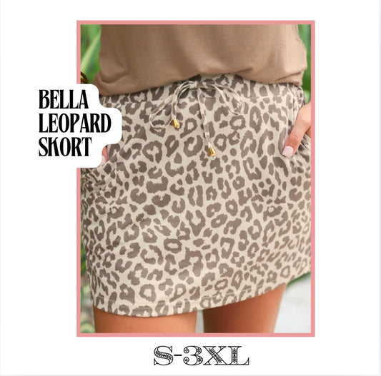 Bella Leopard Skort