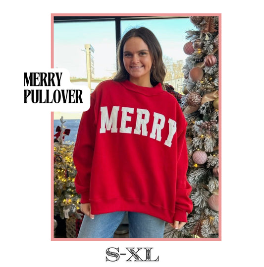 Merry Pullover- Red