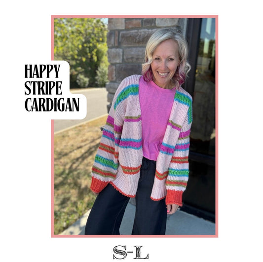 Happy Stripe Cardigan