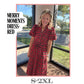 Merry Moments Plaid Dress- Red