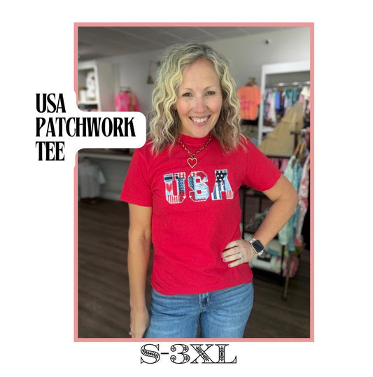 USA Patchwork Tee