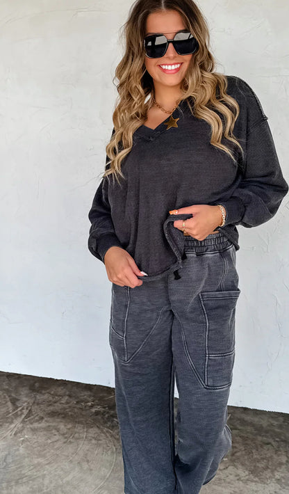 Lived in Lounge Set- Black