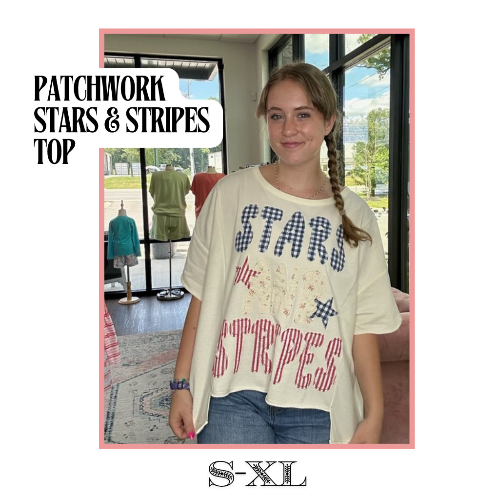 Patchwork Stars & Stripes Top