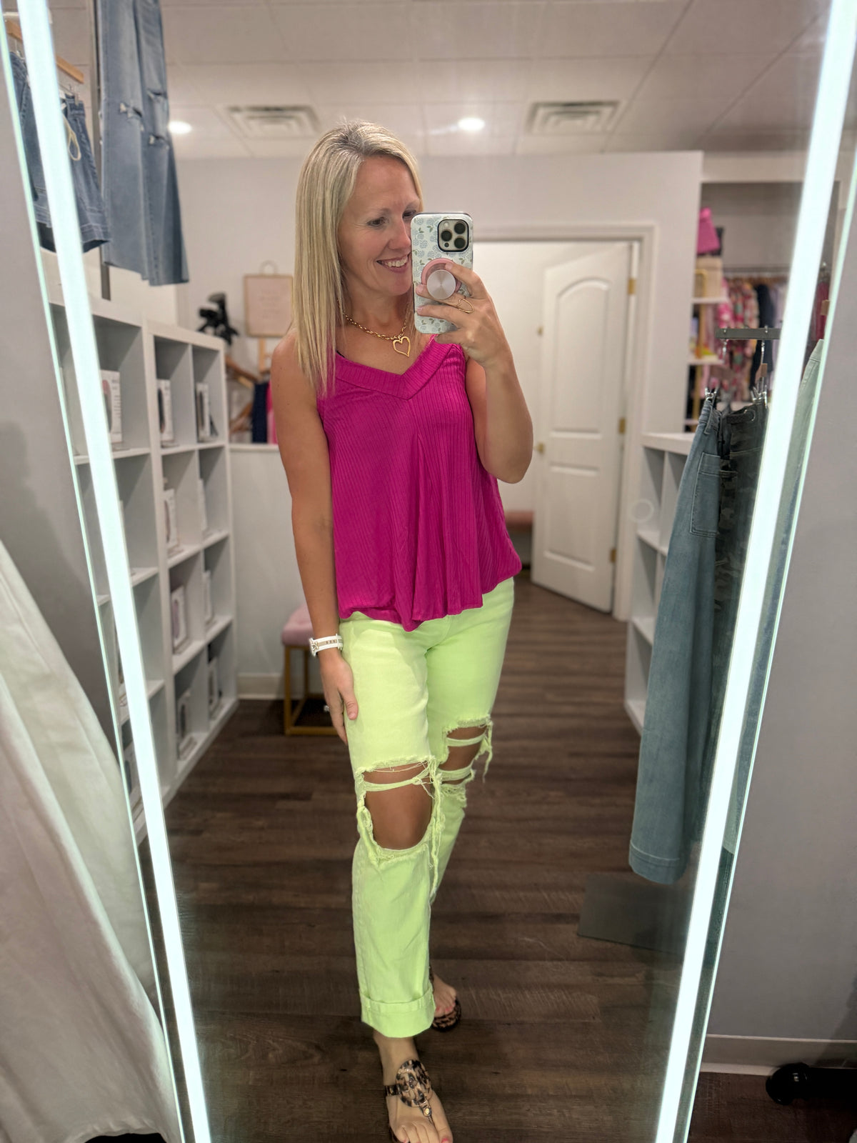 Kinsley Tank- Pink