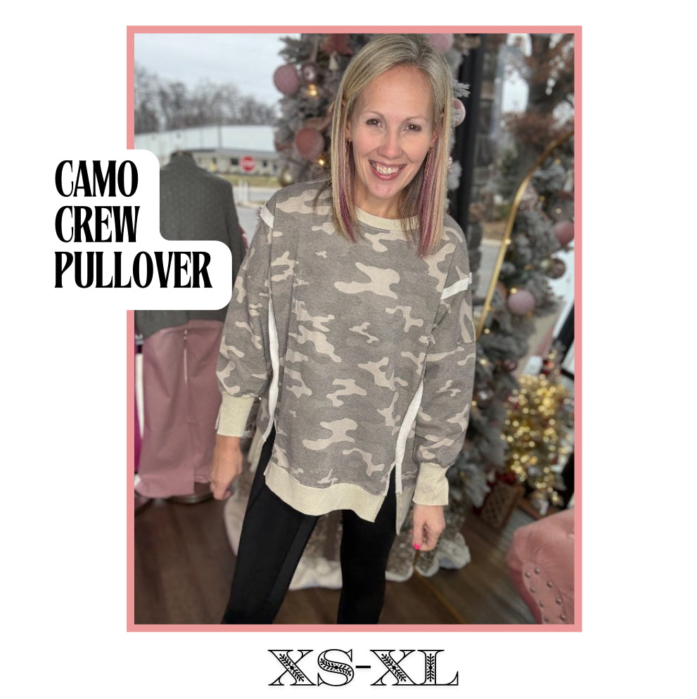 Camo Crew Pullover