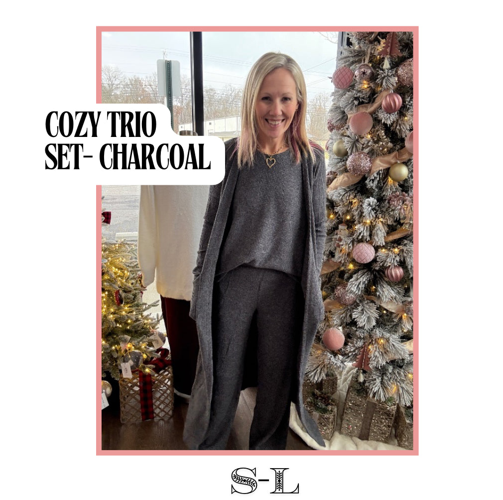 Cozy Trio Thermal Set- Charcoal
