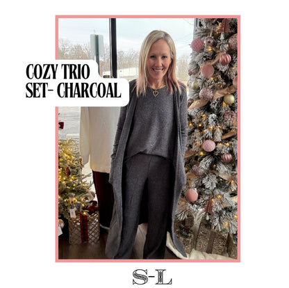 Cozy Trio Thermal Set- Charcoal