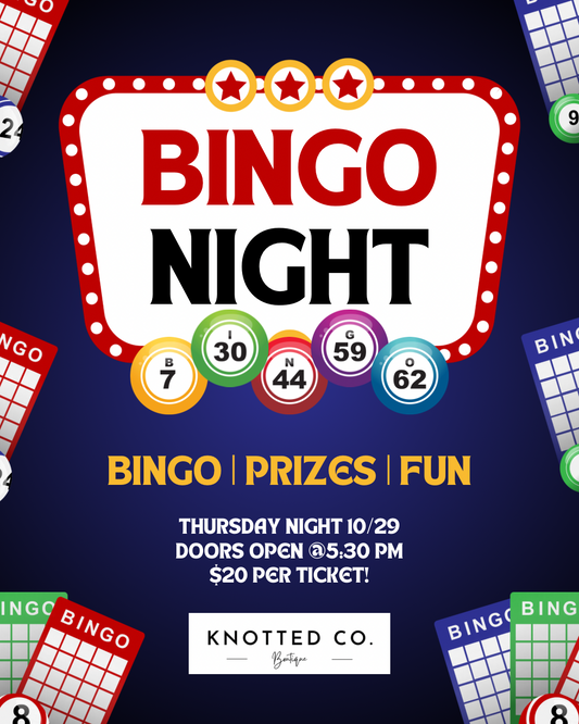 $20 October 29th BINGO!!