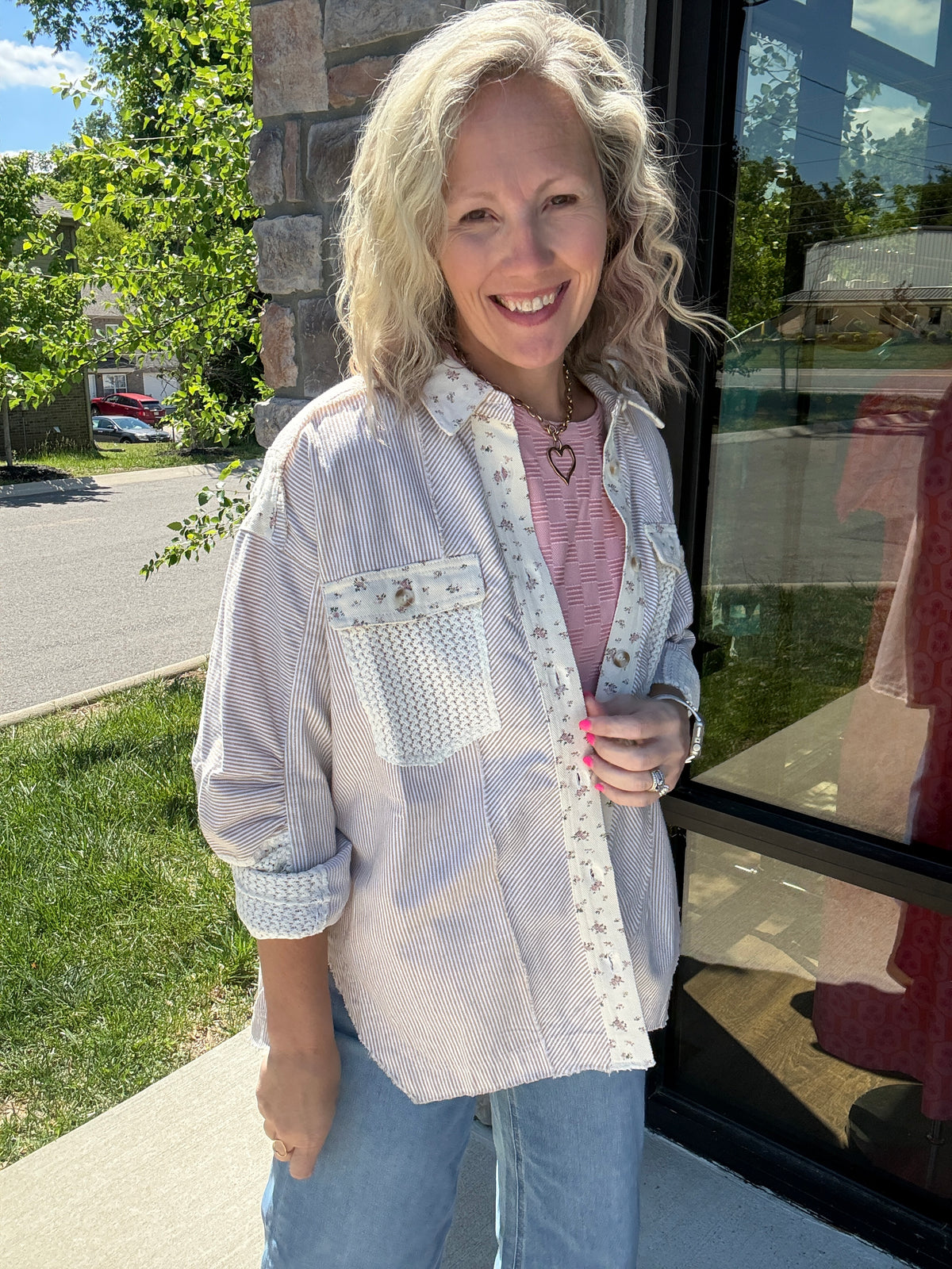 Striped Petal Jacket