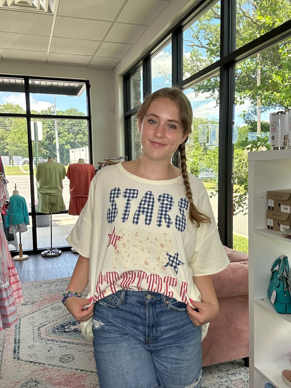 Patchwork Stars & Stripes Top