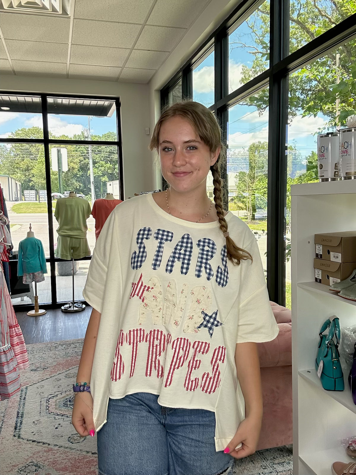 Patchwork Stars & Stripes Top