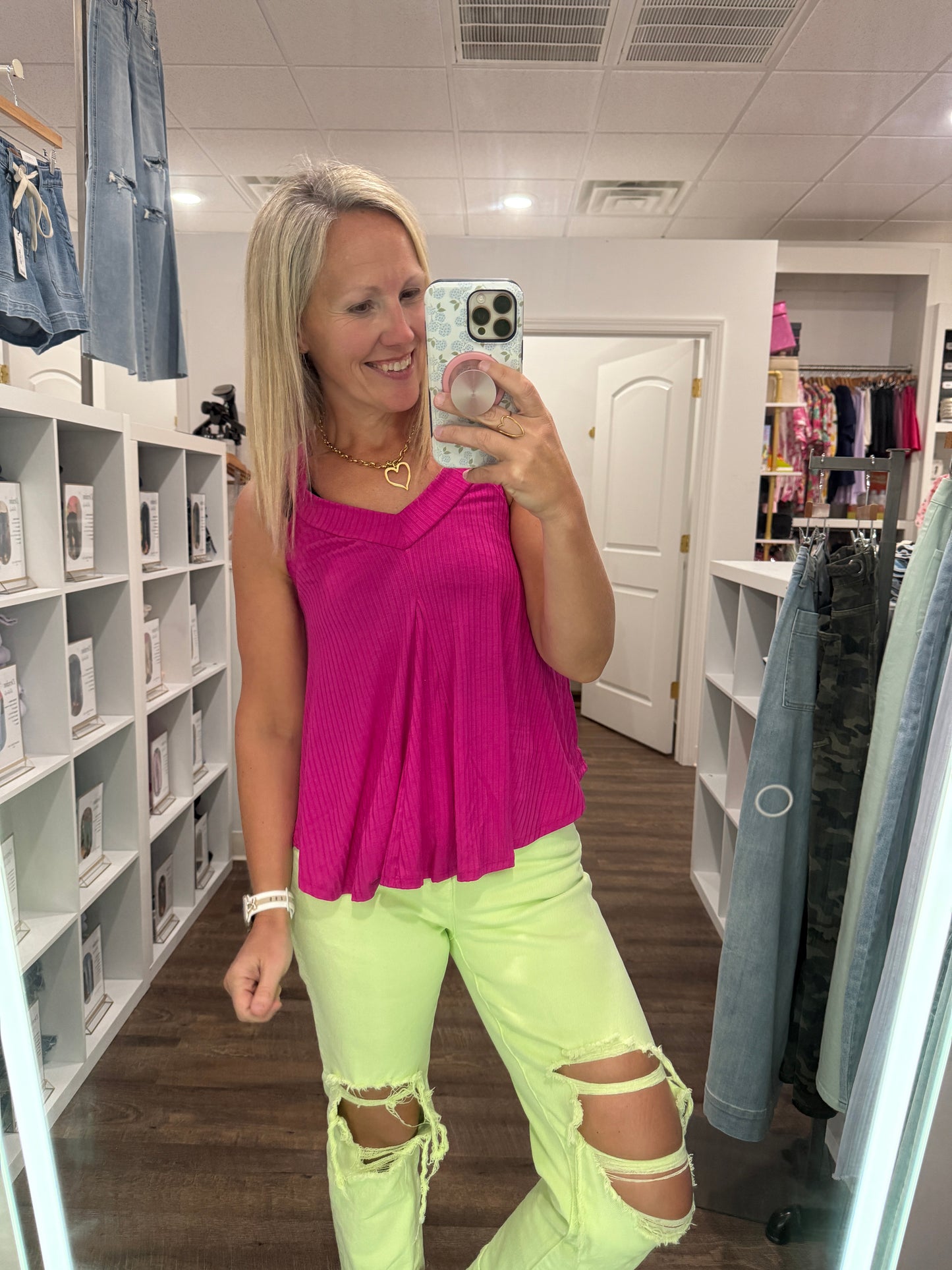 Kinsley Tank- Pink