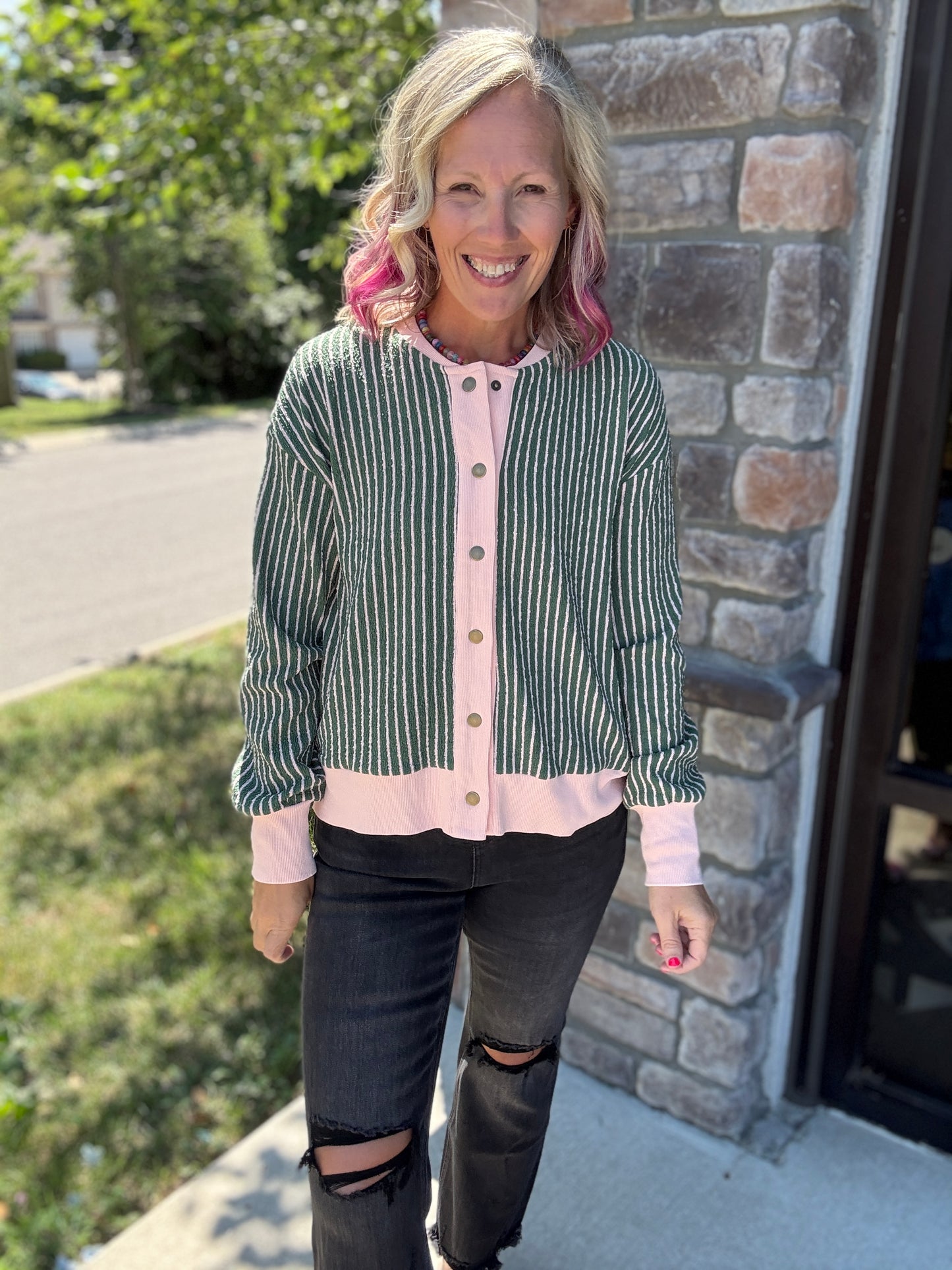 Pretty In Stripes Cardigan