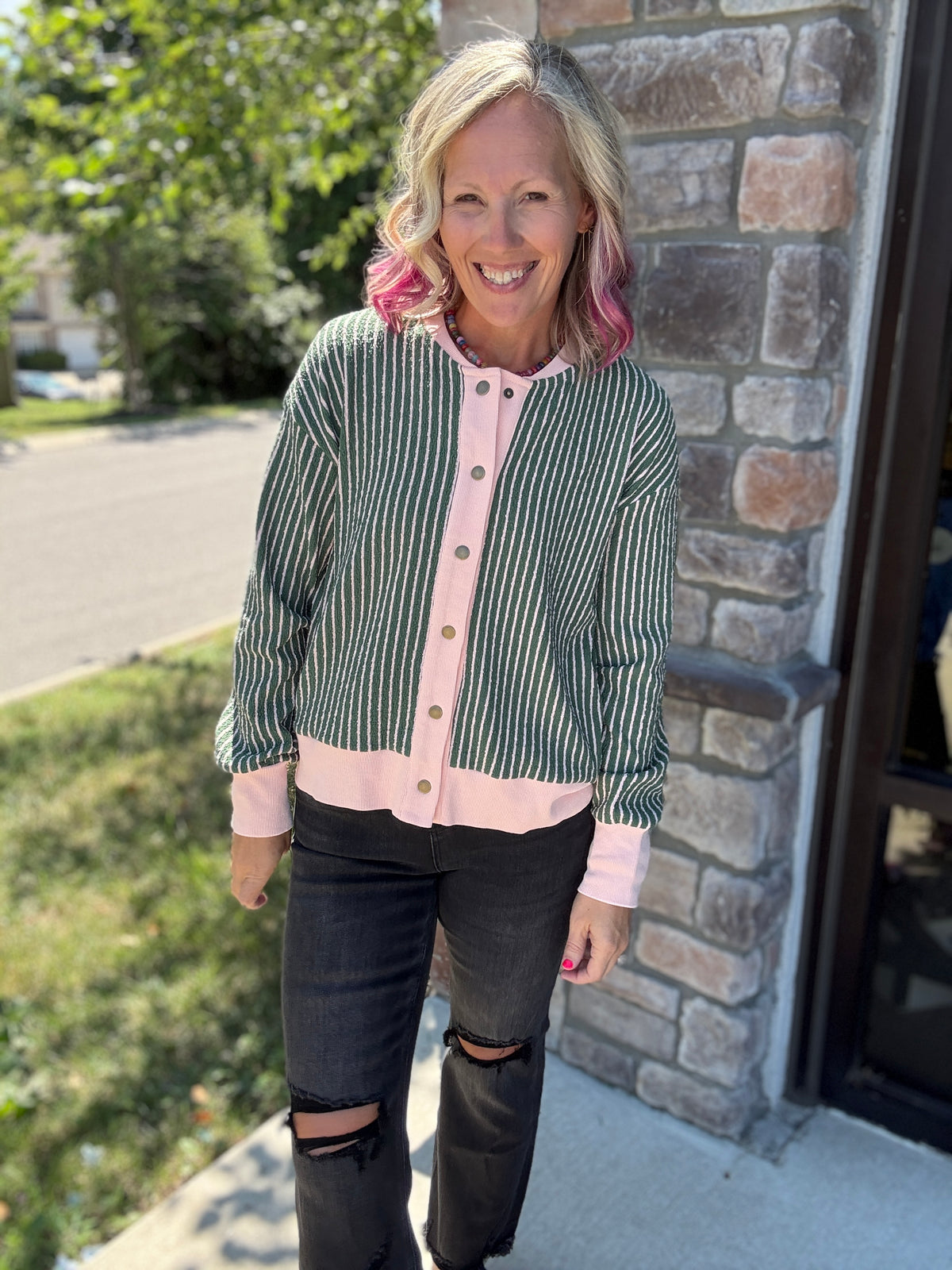 Pretty In Stripes Cardigan