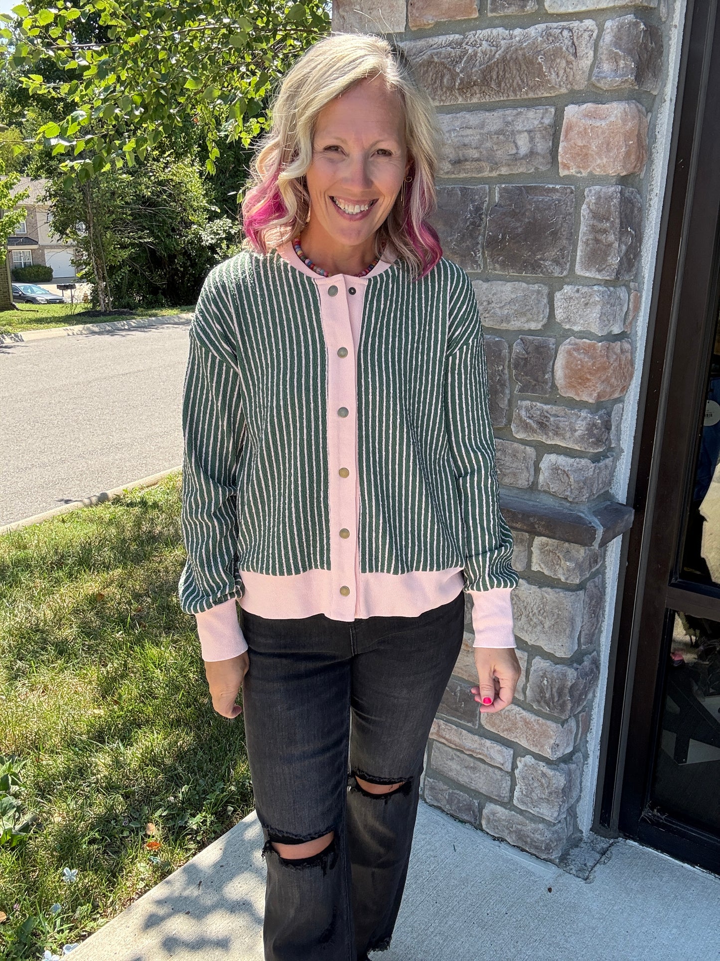 Pretty In Stripes Cardigan