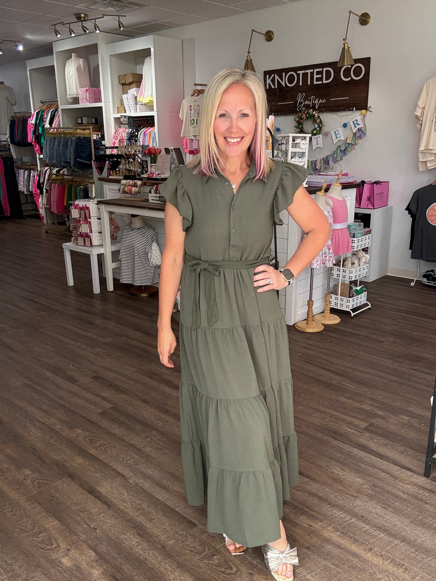 The Goldie Dress- Green