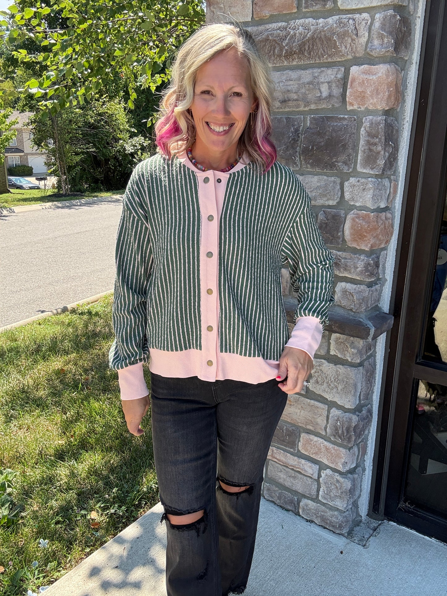 Pretty In Stripes Cardigan