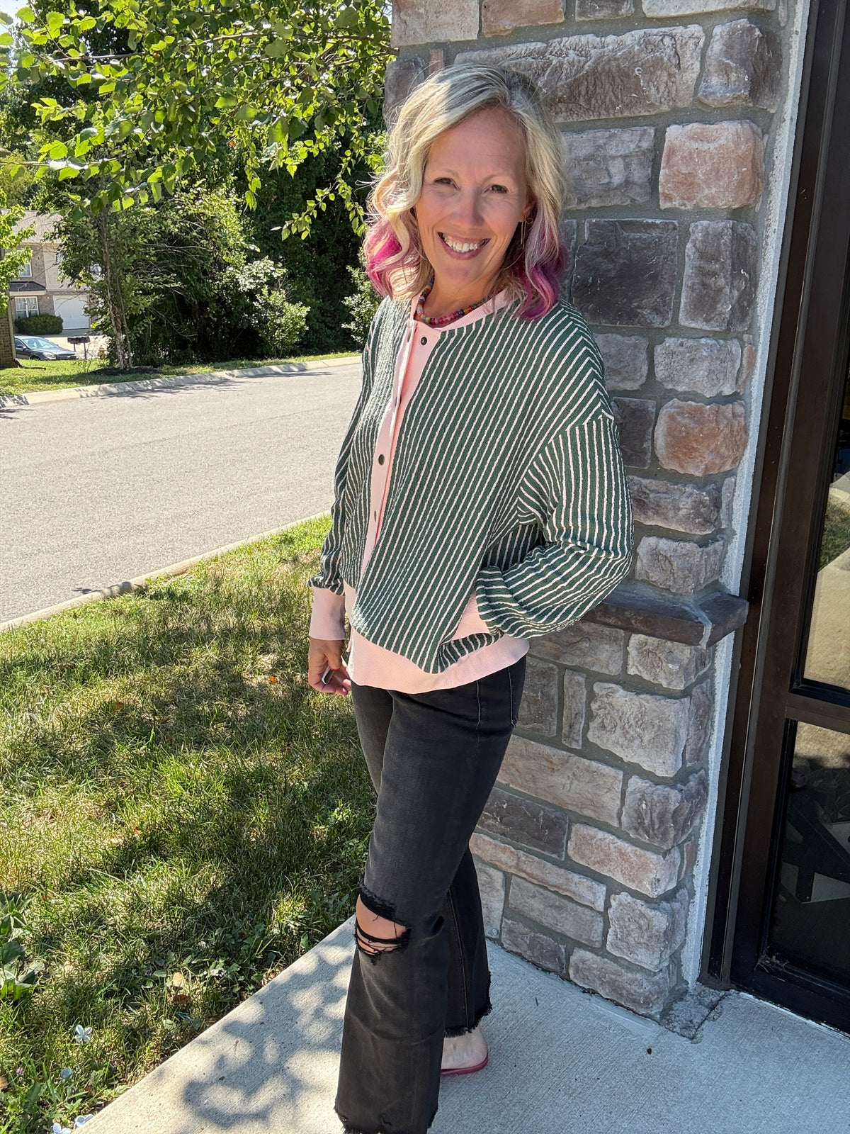 Pretty In Stripes Cardigan