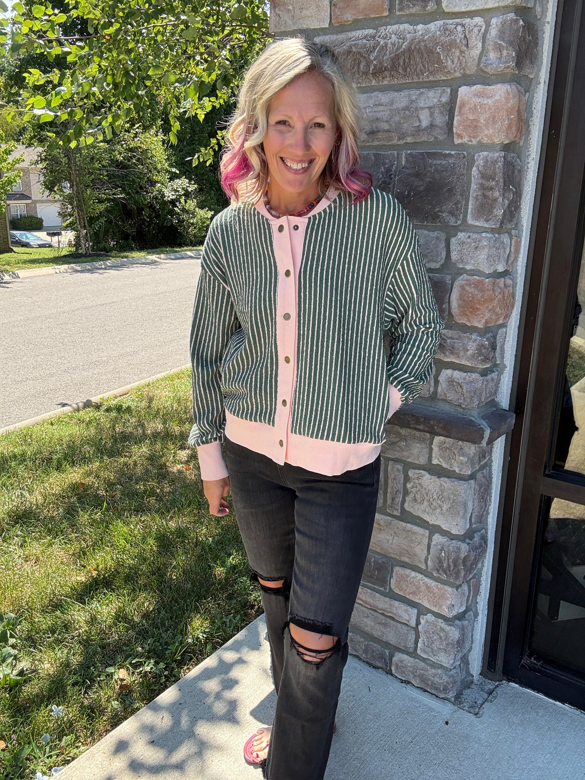 Pretty In Stripes Cardigan